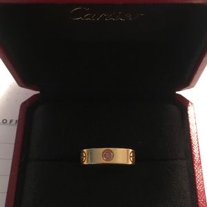 SOLD Cartier Rose Gold Love Ring